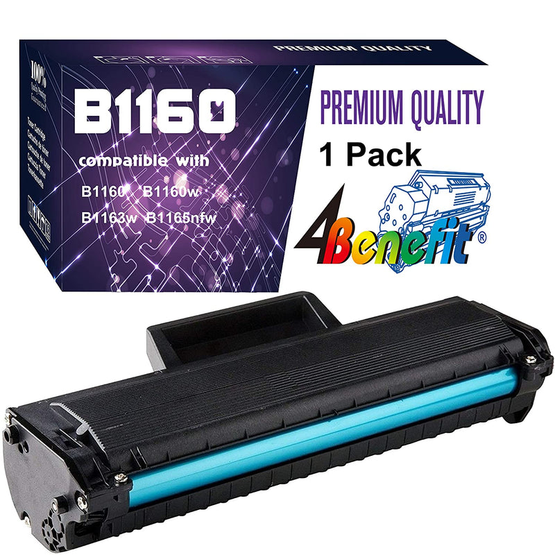 1 Pack Black Compatible Yk1Pm Toner Cartridge 331 7335 Hf44N Hf442 B1160 Used For Dell B1160 B1160W B1163W B1165Nfw Laser Printers