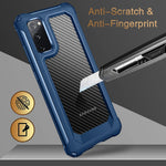 Samsung Galaxy S20 Fe Case Supbec Carbon Fiber Shockproof Protective Cover With Screen Protector X2 Military Grade Drop Protection Anti Scratch Fingerprint Samsung S20 Fe 5G Case 6 5 Blue