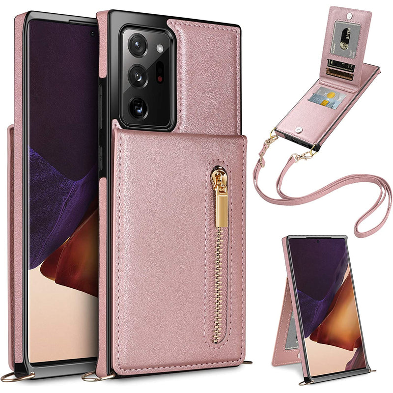 Samsung Galaxy Note 20 Ultra Crossbody Lanyard Card Holder Square Case