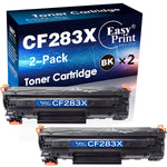 2 Pack Compatible 283X Cf283X Toner Cartridge 83X Used For Hp Laserjet Pro M225Dn M225Dw M225Rdn M201Dw M201N Printer Sold By Easyprint