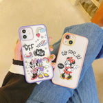 Max Abc Compatible With Iphone 13 Pro Max Cute Cartoon Case Minnie Mouse Women Girls Lovely Ultra Thin Slim Gel Rubber Bumper Soft Tpu Protective Clear Cover Minnie And Daisy