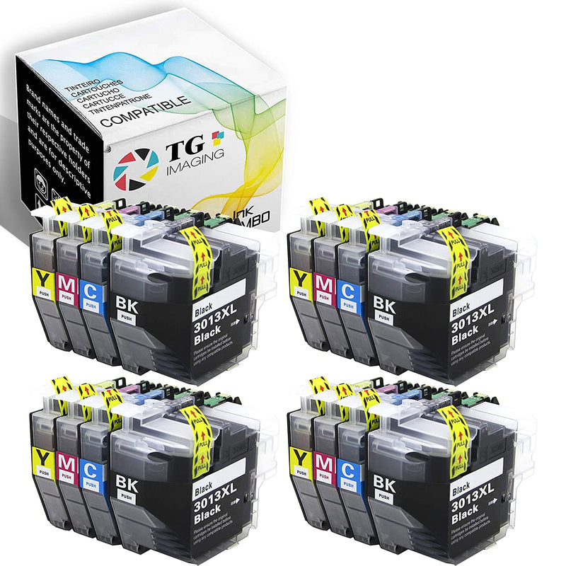 16 Pack 4 Sets Compatible Lc3013 Ink Cartridges Lc3013Bk 4Xb C Y M Lc3011 Lc 3013 Xxl For Mfc J491Dw Mfc J497Dw Mfc J690Dw Mfc J895Dw Printer
