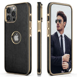 Lohasic Case For Iphone 13 Pro Thin Flexible Soft Grip Luxury Vgean Pu Leather Cover With Logo Durable Anti Scratch Full Protective Phone Cases Compatible With Iphone 13 Pro 2021 6 1 Black