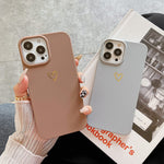 Defbsc Case Compatible With Iphone 13 Pro Max Case Fashion Cute Love Heart Shape Case Liquid Silicone Gel Rubber Phone Case Shockproof Soft Tpu Back Cover Protective Case With Heart Pattern Brown