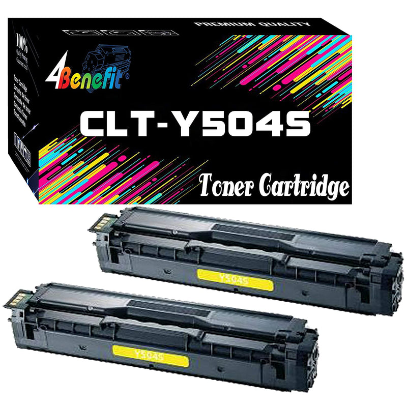 2 Pack Compatible Replacement 504S Clt 504S Yellow Toner Cartridge Made For Samsung Xpress C1810W C1860Fw Clp 415Nw Clp 470 Clp 475 Clx 4195 Clx 4195Fn 4195Fw