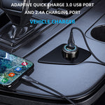 Usb Car Charger For Samsung Galaxy S20 S21 Plus Ultra 5G A50 A51 A71 A21 A10E A20 A30 A52 A20S Quick Charge 3 0 Fast Charging Phone Adapter 6Ft Cable