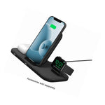 Mophie 3 In 1 15W Fast Charge Wireless Charging Stand Black
