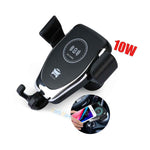 10W 360 Rotation Qi Wireless Automatic Sensor Fast Charger Car Phone Holder Usa