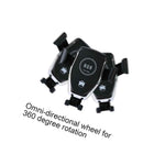 10W 360 Rotation Qi Wireless Automatic Sensor Fast Charger Car Phone Holder Usa