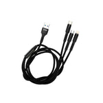 3 In 1 Fast Usb Charging Cable Type C Sync Charging For Iphone Android Tablet