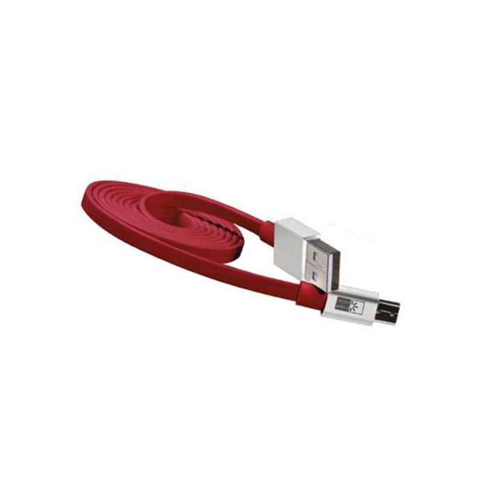 Case Logic Cl Mp Ca 105 Fm Tangle Free Micro Cable 3 5 Ft Flat Cord Red Silver