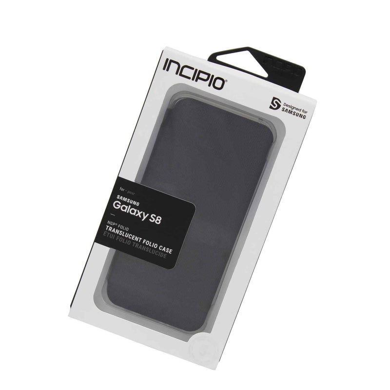 Incipio Ngp Slim Tear Resistant Folio Case For Samsung Galaxy S8 In Clear Black