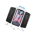 Jetech Privacy Screen Protector For Iphone 11 Xr Anti Spy Tempered Glass 2 Pack