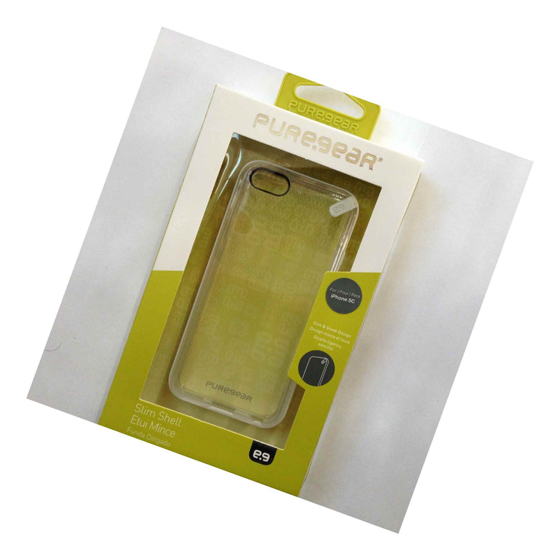 Pure Gear Slim Shell Case Apple Iphone 5C Clear White New