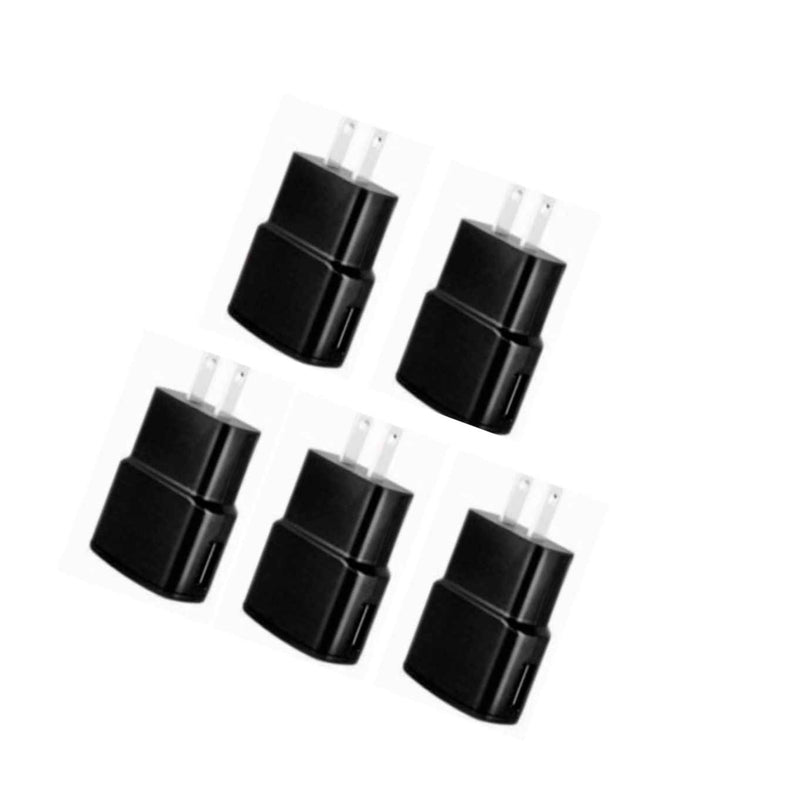 5X 2A Usb Power Adapter Wall Charger For Samsung Galaxy S4 S5 S6 Note 3 4 Black