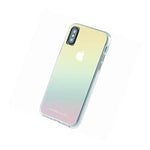 New Case Mate Naked Tough Case For Apple Iphone Xs X Iridescent