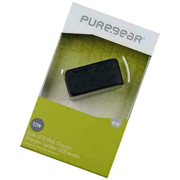 Puregear 2 4A Travel Wall Charging Adapter W Dual Usb Ports Black S8 X