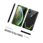 10 Pieces For Apple Iphone Xs Max Phone Case Heavy Duty Shockproof Cover Green