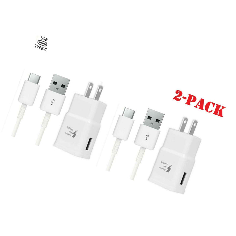 2X Fast Charge Usb Wall Charger Type C Cable For Samsung Galaxy A20 A30 A50
