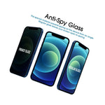 Amfilm Iphone 12 12 Pro Screen Protector 2 Pack Tempered Glass Privacy Film