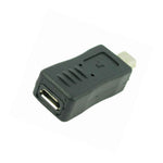 2X Micro Usb Female To Mini Usb Male Adapter Charger Converter Adaptor