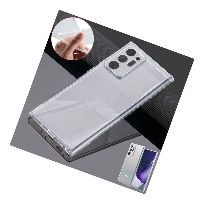 For Samsung Galaxy Note20 Ultra Shockproof Tpu Clear Case Cover Camera Protector