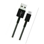 3 Pack 6Ft Type C Cable Fast Charger Data Sync Charging Cable Cord Universal Blk