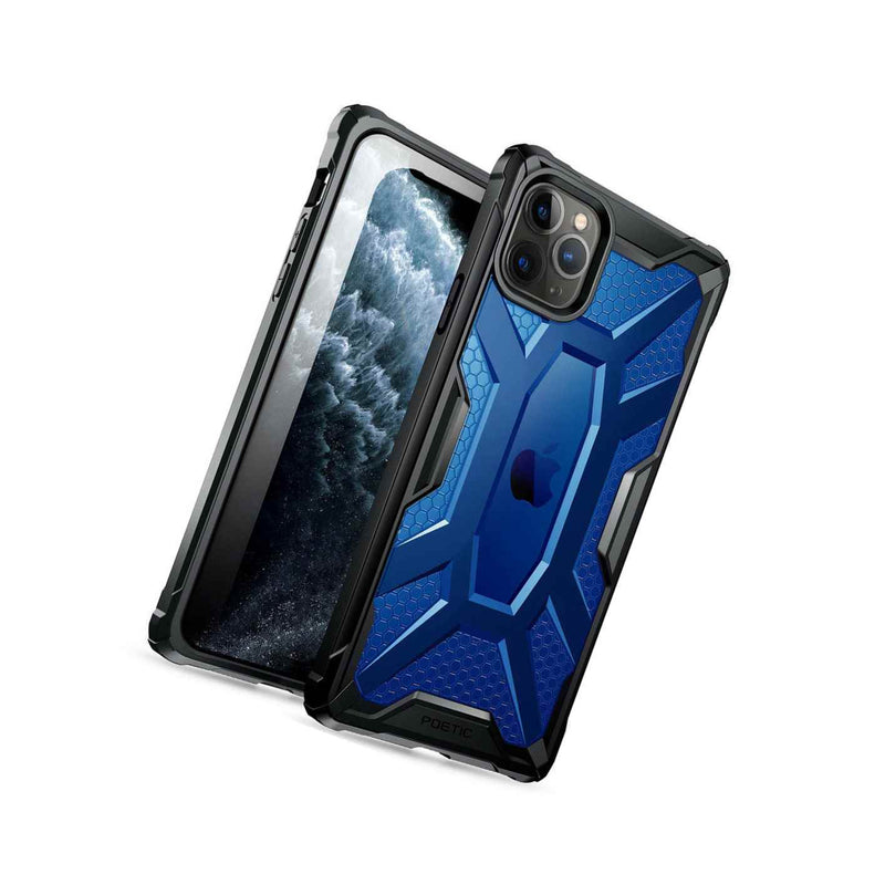 Poetic Affinity For Iphone 11 Pro Max Case Clear Bumper Cover Cobalt Blue