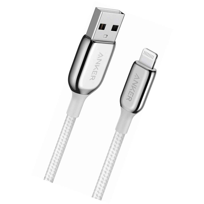 Anker Powerline Iii Lightning To Usb A Cable 3Ft Mfi Certified Sync Cord Silver