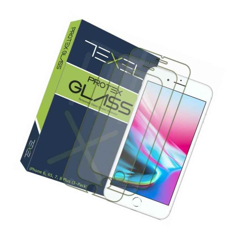Texel 3 Pack Glass Screen Protector Apple Iphone 6 6S 7 8 Plus 00 80001 00