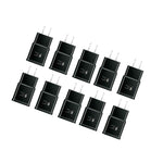 10X Adaptive Fast Charging Wall Charger Adapter For Samsung Android Phone Black