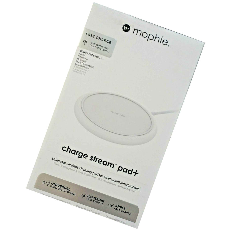 Mophie Charge Stream Pad Plus 10W Wireless Charging Pad For Iphone Android White