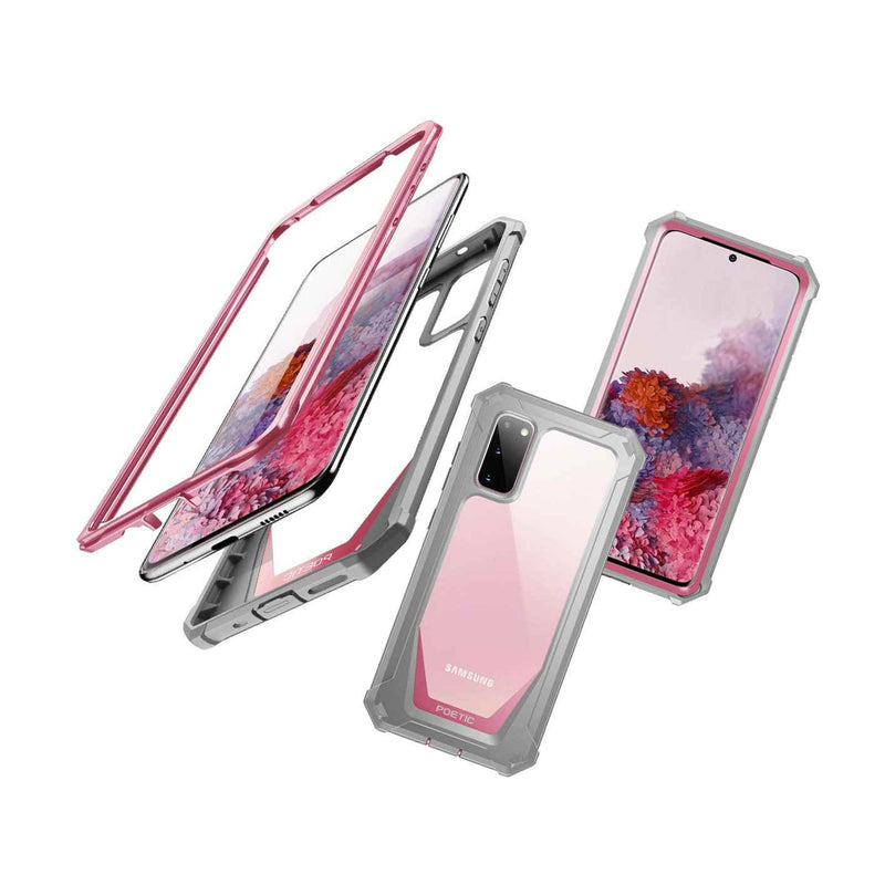20 Pieces For Galaxy S20 Phone Case Hybrid Bumper Shockproof Cover Pink