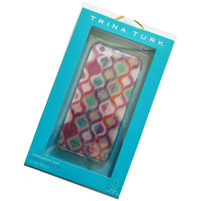 Incipio Trina Turk Ogee Translucent Case Iphone 6 6S Tempered Glass Screen New