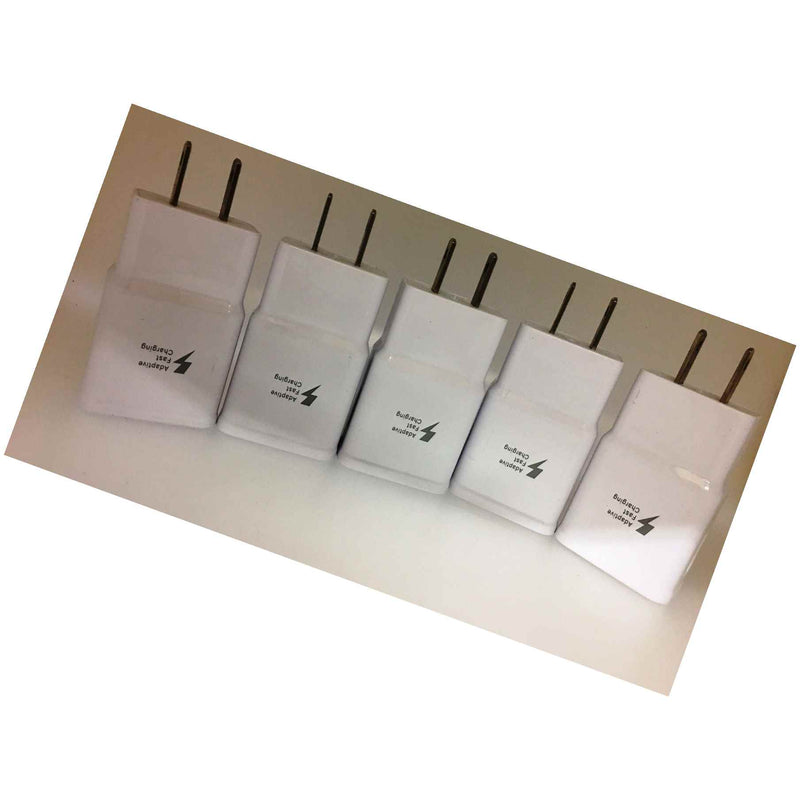 5X Lot Fast Usb Wall Adapter For Galaxy Note 4 S6 S7 S8 Adaptive Technology
