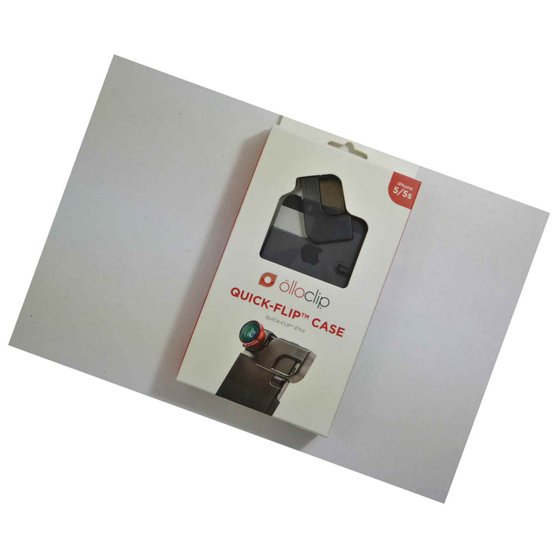 New Oem Olloclip Quick Flip Translucent Black Case For Iphone 5 5S Se