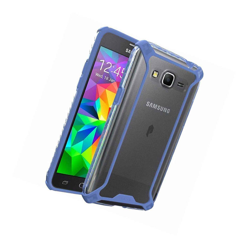 Poetic Affinity Premium Thin Clear Case For Samsung Galaxy Grand Prime Blue