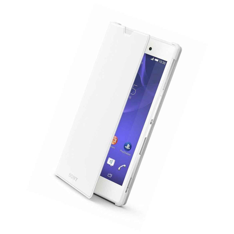 Sony Original White Scr16 Style Cover Stand For Xperia T3 Genuine Retail Pack