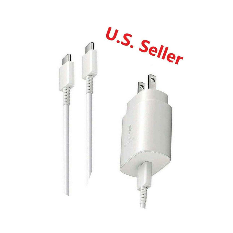 25W Type Usb C Super Fast Wall Charger Cable For Samsung Galaxy S20 Note 20 5G