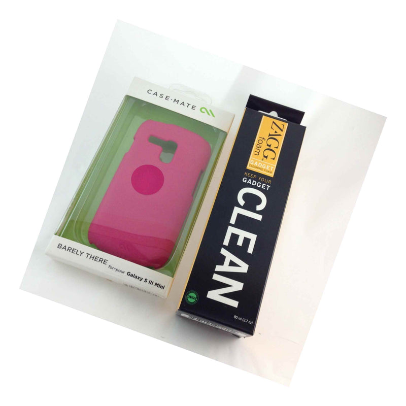 Case Mate Barely There Case Samsung Galaxy Siii Mini Pink Free Zagg Cleaner New