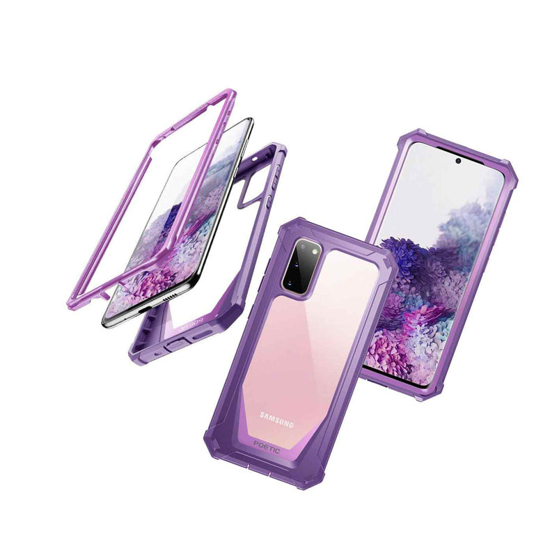 20 Pieces For Galaxy S20 Phone Case Hybrid Bumper Shockproof Cover Purple
