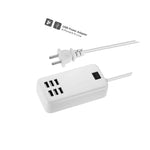 30W 6 Port Usb Multi Function Fast Charger Hub Desktop Station Ac Power Adapter