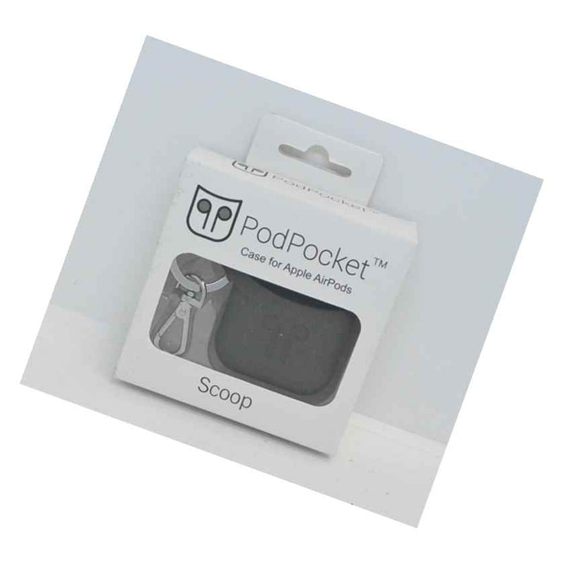 New Oem Podpocket Scoop Cocoa Gray Case For Apple Airpods