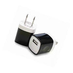 5X 1A Black Usb Wall Charger Plug Home Power Adapter For Iphone 5 6 7 Ipod Black
