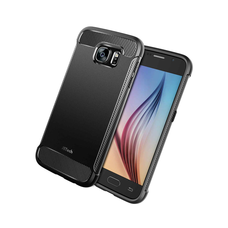 Jetech Case For Samsung Galaxy S6 Shock Absorption Carbon Fiber Cover