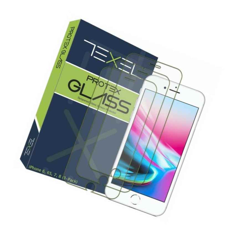 Texel 3 Pack Glass Screen Protector For Apple Iphone 6 6S 7 8 00 80000 00