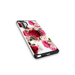 Red Floral Shockproof Dual Layer Phone Case For Samsung Galaxy Note 10 Plus 6 8