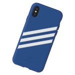 New Adidas Originals 3 Stripes Snap Moulded Blue Case For Iphone Xs Iphone X