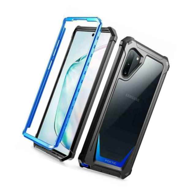 10 Pieces Poetic Guardian Series Shockproof Case For Galaxy Note 10 Cover Blue