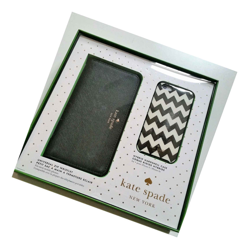 Kate Spade Universal Zip Wristlet Case Iphone 6 Plus 6S Plus Gift Box Set New